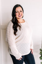 Load image into Gallery viewer, Sweater Knit Long Sleeve Dolman Top In Vanilla