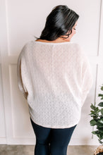 Load image into Gallery viewer, Sweater Knit Long Sleeve Dolman Top In Vanilla