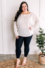 Load image into Gallery viewer, Sweater Knit Long Sleeve Dolman Top In Vanilla