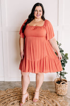 Load image into Gallery viewer, Short Sleeve Dress In Guava