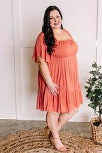 Load image into Gallery viewer, Short Sleeve Dress In Guava