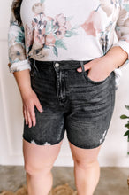 Load image into Gallery viewer, High Waisted Rigid Front Shorts By Judy Blue Jeans In Washed Black