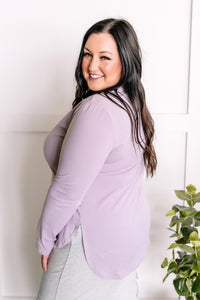 Active Long Sleeve Top In Parisian Purple