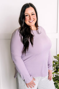 Active Long Sleeve Top In Parisian Purple