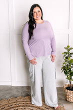 Load image into Gallery viewer, Wide Leg Cargo Sweats In Marbled Grey