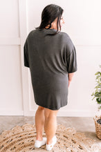 Load image into Gallery viewer, Oversized Top &amp; Bike Shorts Set In Charcoal