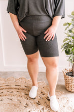 Load image into Gallery viewer, Oversized Top &amp; Bike Shorts Set In Charcoal