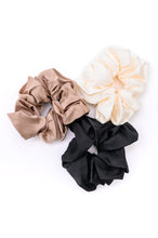 Load image into Gallery viewer, Jumbo Silk Scrunchies Set of Three