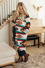 Load image into Gallery viewer, DOORBUSTER: Desert Winter Aztec Print Long Cardigan