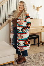 Load image into Gallery viewer, DOORBUSTER: Desert Winter Aztec Print Long Cardigan