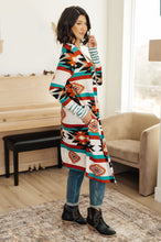 Load image into Gallery viewer, DOORBUSTER: Desert Winter Aztec Print Long Cardigan