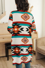 Load image into Gallery viewer, DOORBUSTER: Desert Winter Aztec Print Long Cardigan