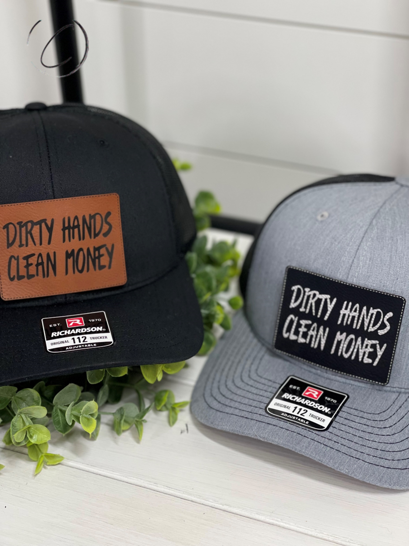 Dirty Hands, Clean Money Patch Snapback Hat