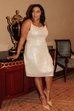 Load image into Gallery viewer, Disco Queen Dress in Gold