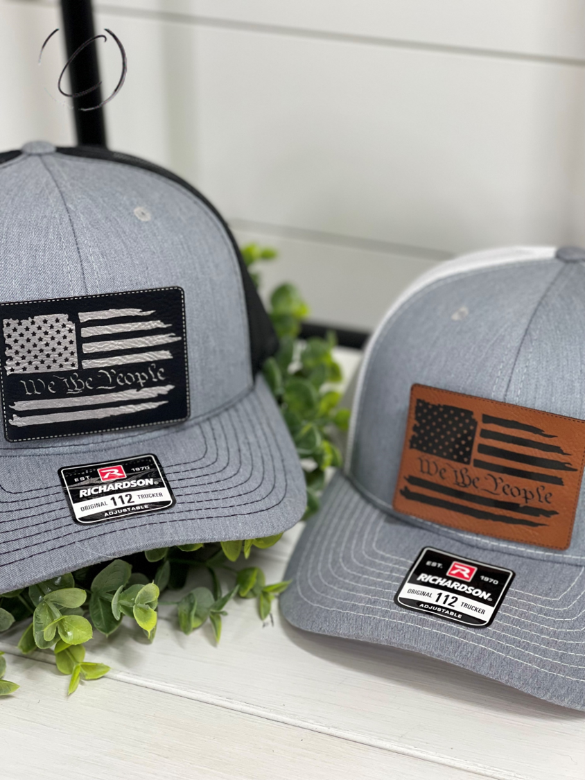 Distressed We The People Patch Snapback Hat
