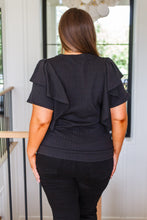 Load image into Gallery viewer, Don&#39;t Forget Me Ruffle Sleeve Top