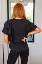 Load image into Gallery viewer, Don&#39;t Forget Me Ruffle Sleeve Top