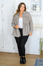 Load image into Gallery viewer, Earl Grey Button Up Long Sleeve Top