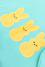 Load image into Gallery viewer, PREORDER: Embroidered Glitter Sweatshirt in Yellow Bunnies