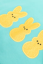 Load image into Gallery viewer, PREORDER: Embroidered Glitter Sweatshirt in Yellow Bunnies