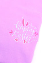 Load image into Gallery viewer, PREORDER: Embroidered Happy Easter Sweatshirt in Violet