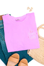 Load image into Gallery viewer, PREORDER: Embroidered Happy Easter Sweatshirt in Violet
