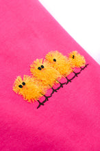 Load image into Gallery viewer, PREORDER: Embroidered Fringe Chicks Sweatshirt in Pink