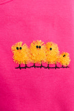 Load image into Gallery viewer, PREORDER: Embroidered Fringe Chicks Sweatshirt in Pink