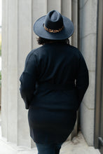 Load image into Gallery viewer, Editor Soft Trench Cardi in Black