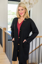 Load image into Gallery viewer, Editor Soft Trench Cardi in Black