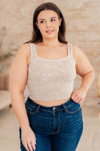 Load image into Gallery viewer, Effortless Reversible Mineral Wash Ribbed Tank in Ash Mocha