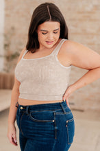 Load image into Gallery viewer, Effortless Reversible Mineral Wash Ribbed Tank in Ash Mocha