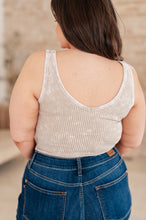 Load image into Gallery viewer, Effortless Reversible Mineral Wash Ribbed Tank in Ash Mocha