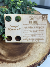 Load image into Gallery viewer, Elf Postcard Wood Ornament