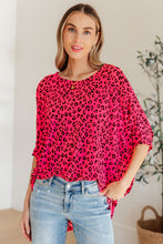Load image into Gallery viewer, Essential Blouse in Hot Pink Leopard