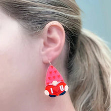 Load image into Gallery viewer, PREORDER: I Heart You Gnome Dangle Earrings