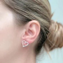 Load image into Gallery viewer, PREORDER: Pearl Heart Stud Earrings in Two Colors