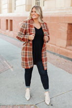 Load image into Gallery viewer, Fall In Love Plaid Jacket In Rust