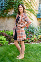 Load image into Gallery viewer, Fall In Love Plaid Jacket In Rust