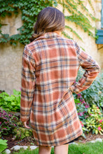 Load image into Gallery viewer, Fall In Love Plaid Jacket In Rust