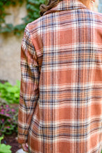 Load image into Gallery viewer, Fall In Love Plaid Jacket In Rust