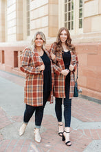 Load image into Gallery viewer, Fall In Love Plaid Jacket In Rust