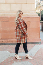 Load image into Gallery viewer, Fall In Love Plaid Jacket In Rust