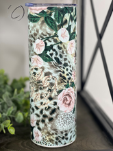Load image into Gallery viewer, Feisty Floral 20oz Skinny Tumbler