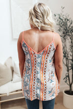 Load image into Gallery viewer, Flirty Florals Tank in Blush/Orange