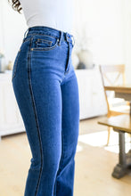 Load image into Gallery viewer, Francine High Rise Tummy Control Flared Cool Denim Judy Blue Jeans