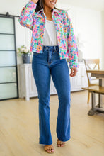 Load image into Gallery viewer, Francine High Rise Tummy Control Flared Cool Denim Judy Blue Jeans
