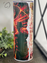 Load image into Gallery viewer, Freddy Krueger Bloody Paper 20oz Skinny Tumbler