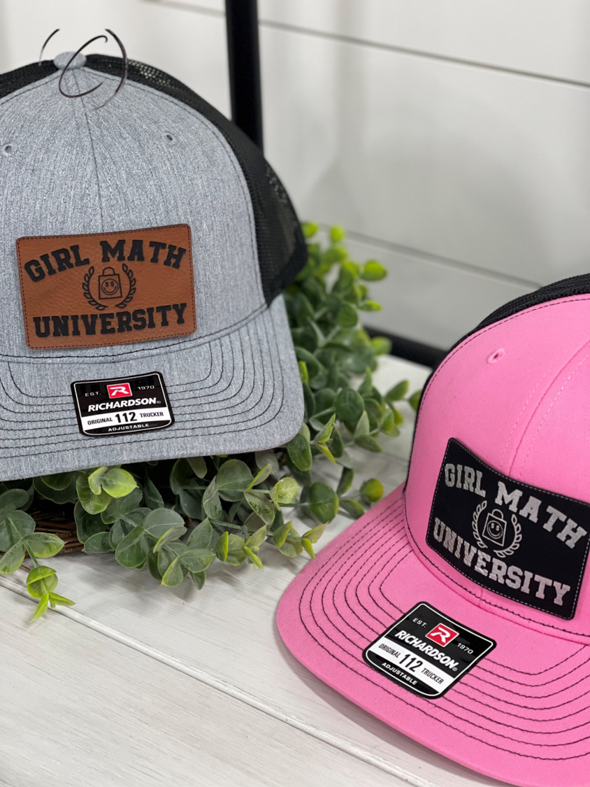 Adult Girl Math University Patch Snapback Hat