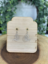 Load image into Gallery viewer, Ghost Translucent Glitter Dangle Earrings